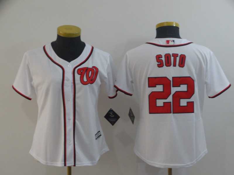 Women Nationals 22 Juan Soto White Cool Base Jersey,We sell and wholesale Women Nationals 22 Juan Soto White Cool Base Jersey on line form chian!